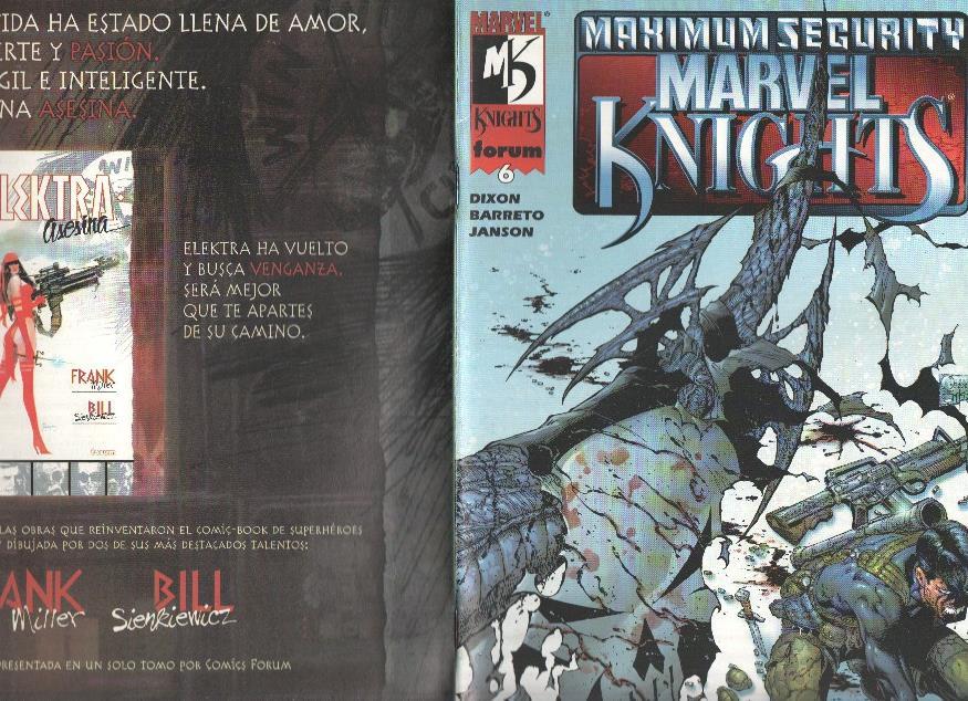 Marvel Knights volumen 1 numero 06: Maximun Segurity
