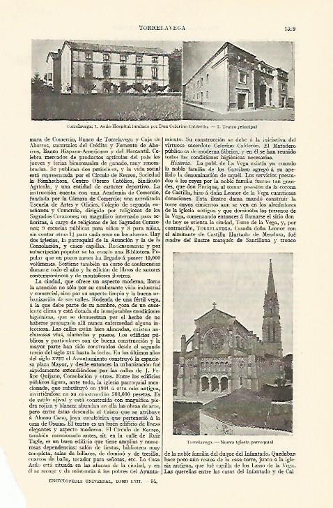 LAMINA ESPASA 1364: Edificios de Torrelavega Santander