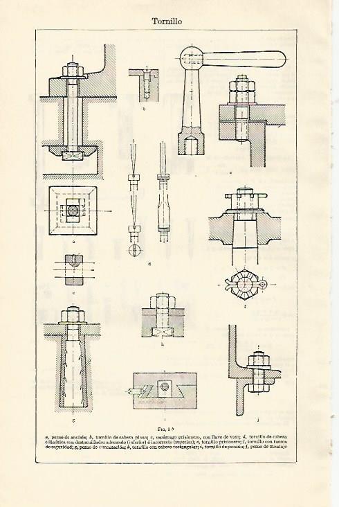 LAMINA ESPASA 1324: Tipos de tornillo