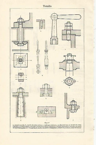 LAMINA ESPASA 1324: Tipos de tornillo