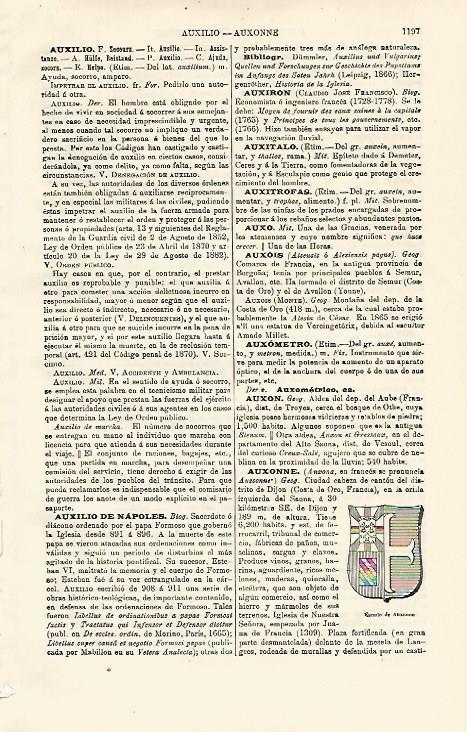 LAMINA ESPASA 13021: Escudo de Auxonne Francia