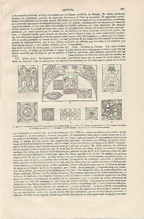 LAMINA ESPASA 13166: Ornamentacion abisinia