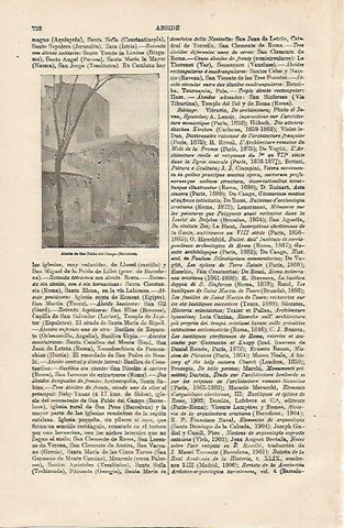 LAMINA ESPASA 13196: Abside de Sant Pau del Camp Barcelona