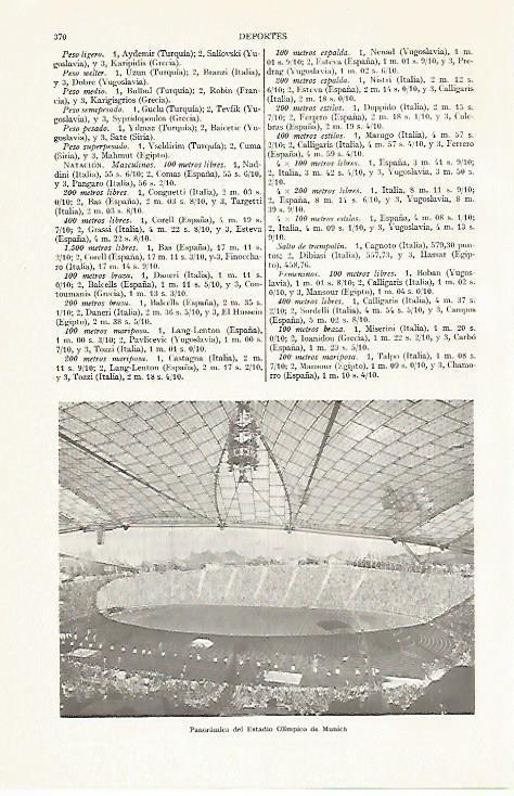 LAMINA ESPASA 13353: Estadio Olimpico de Munich