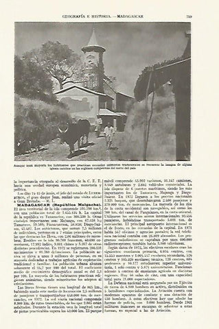 LAMINA ESPASA 13429: Iglesia en la isla de Madagascar