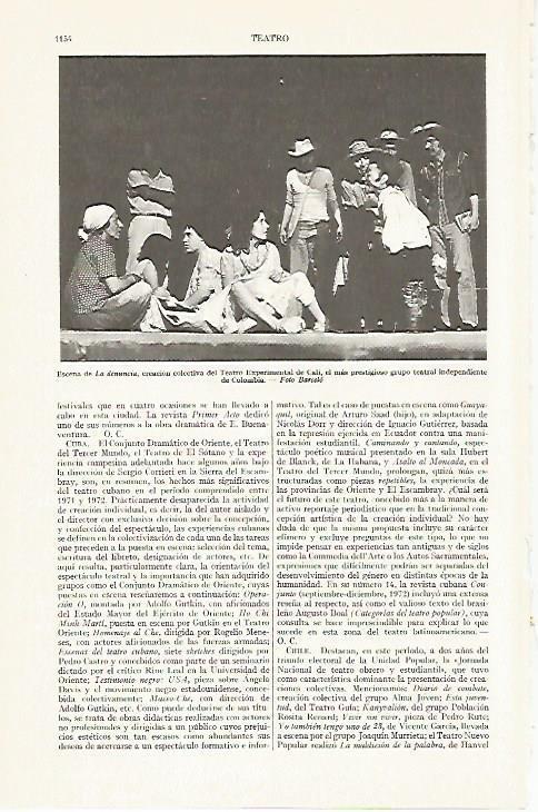 LAMINA ESPASA 13497: Escena de La Denuncia del Teatro Experimental de Cali