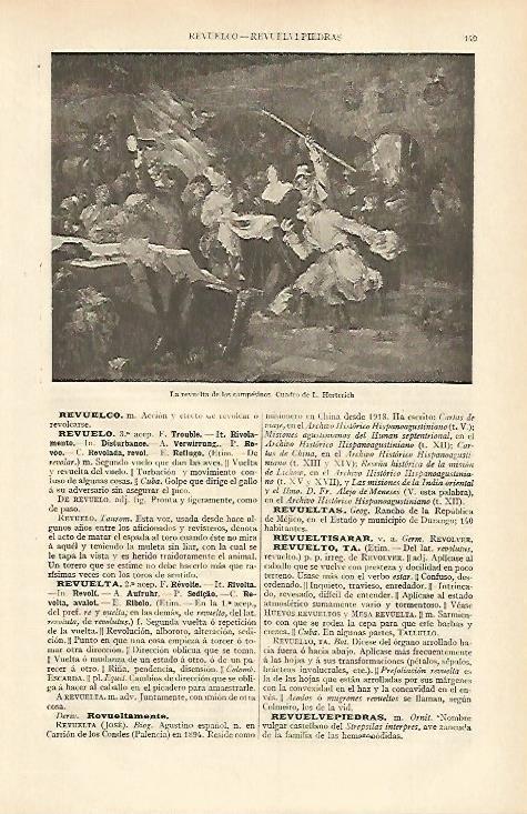LAMINA ESPASA 13555: La revuelta de los campesinos por L. Herterich