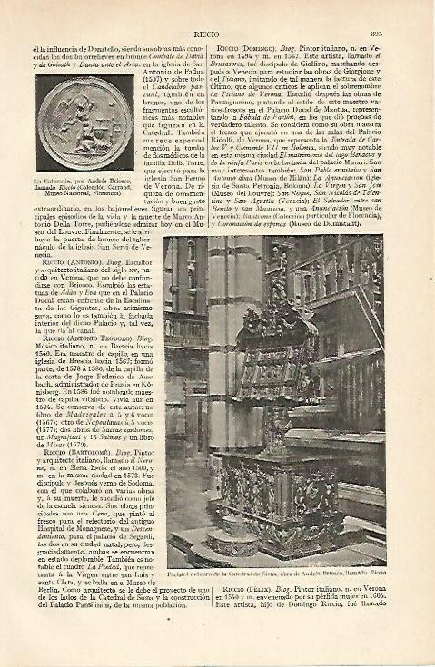 LAMINA ESPASA 13602: Facistol del coro de la Catedral de Siena