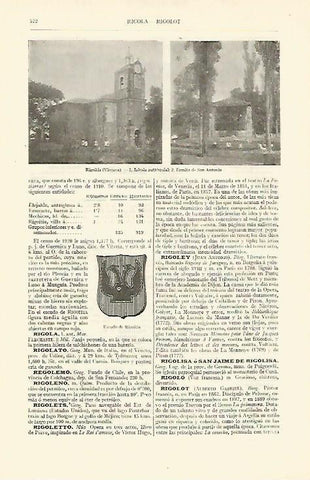 LAMINA ESPASA 13633: Iglesia y ermita de San Antonio en Rigoitia Vizcaya
