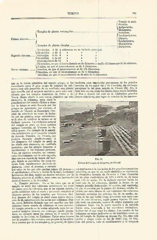 LAMINA ESPASA 13787: Ruinas del templo de Demeter en Eleusis Grecia