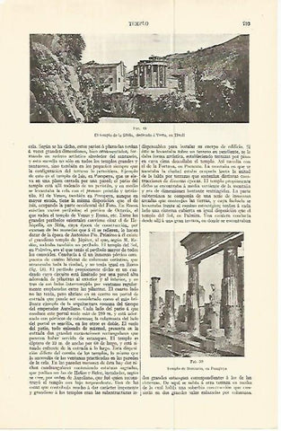 LAMINA ESPASA 13793: Templo de la Sibila en Tivoli