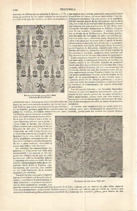 LAMINA ESPASA 13855: Terciopelo persa del siglo XVII