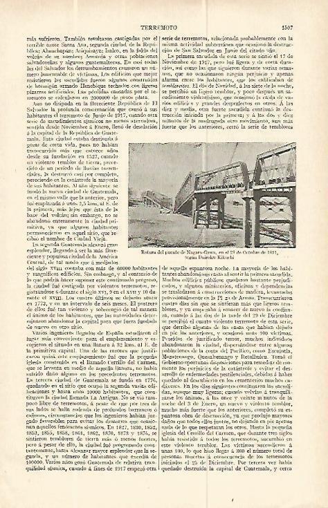 LAMINA ESPASA 13887: Puente Nagara-Gawa el 28 de octubre de 1891