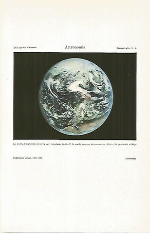 LAMINA ESPASA 13536: La Tierra fotografia desde el Apollo 17