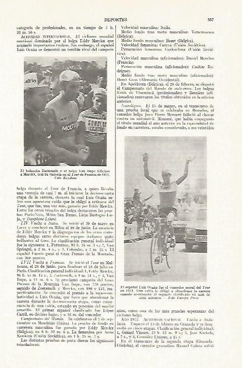 LAMINA ESPASA 13347: Luis Ocaña y Zoetemelk