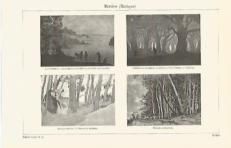 LAMINA ESPASA 13677: Cuadros pintados por E. Riviere