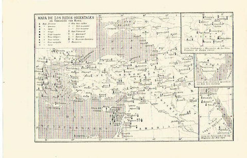 LAMINA ESPASA 13672: Mapa de los ritos orientales