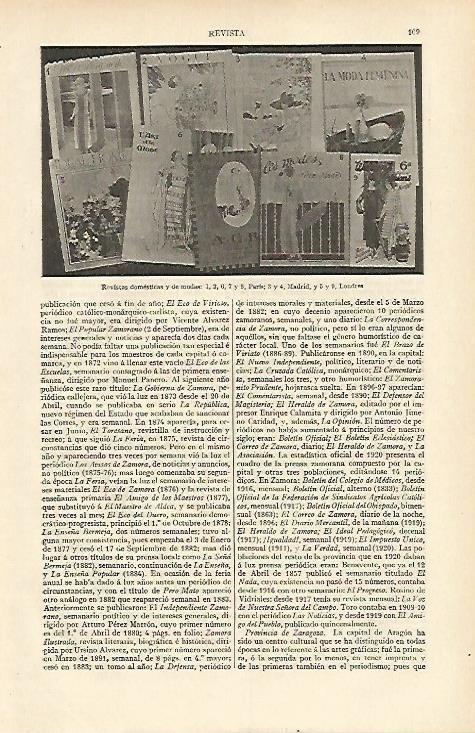 LAMINA ESPASA 13548: Revistas domesticas y de moda
