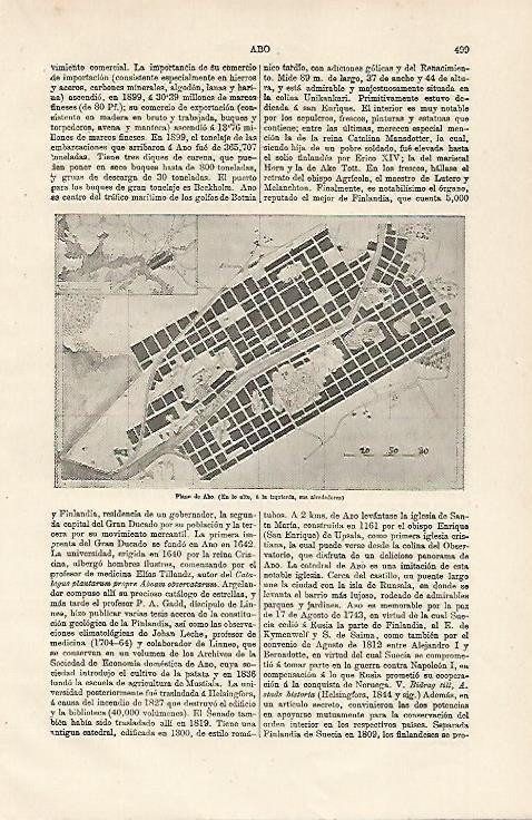 LAMINA ESPASA 13170: Plano de Abo Finlandia