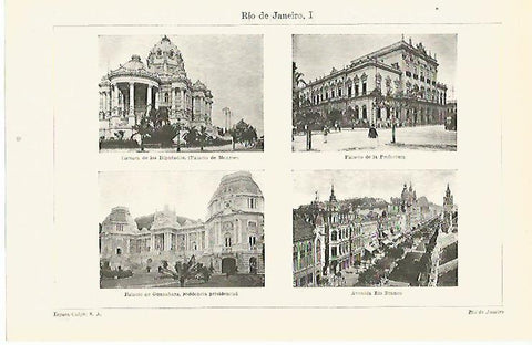 LAMINA ESPASA 13647: Vistas de Rio de Janeiro