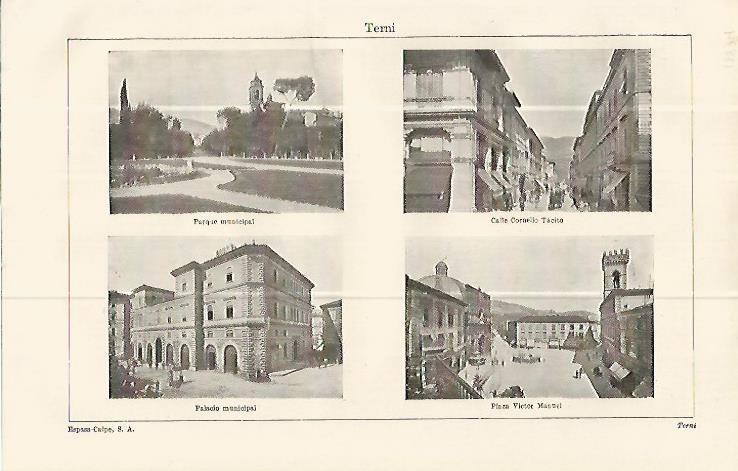 LAMINA ESPASA 13874: fotografias de Terni Italia