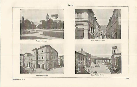 LAMINA ESPASA 13874: fotografias de Terni Italia