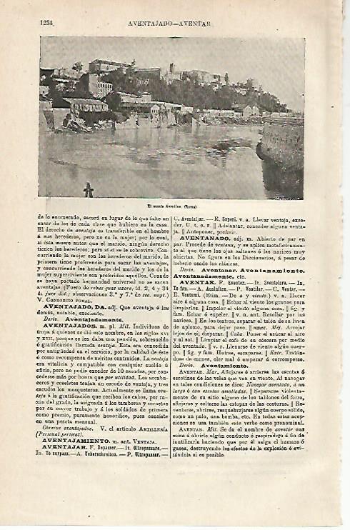 LAMINA ESPASA 13033: El monte Aventino de Roma