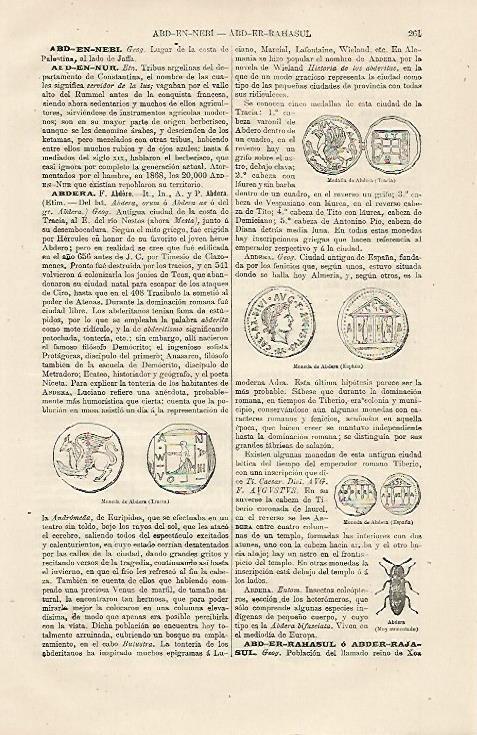 LAMINA ESPASA 13135: Monedas de Abdera