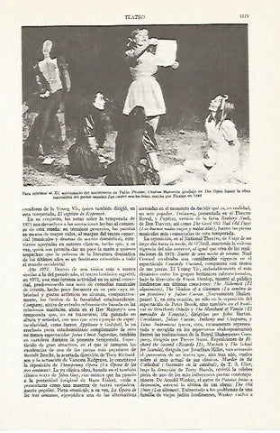 LAMINA ESPASA 13503: Escena de Las cuatro muchachitas escrita por Picasso