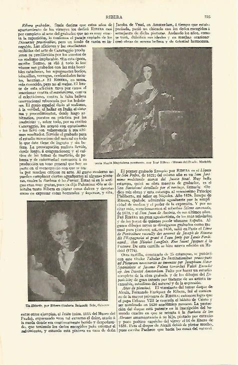 LAMINA ESPASA 13590: Santa Maria Magdalena y Un filosofo por J. Ribera