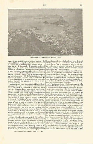 LAMINA ESPASA 13645: Vista aerea de Rio de Janeiro Brasil
