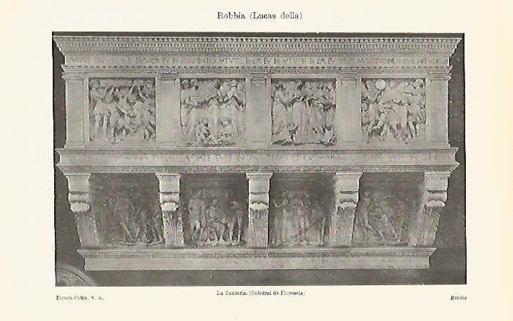 LAMINA ESPASA 13687: La Cantoria de la Catedral de Florencia por della Robbia