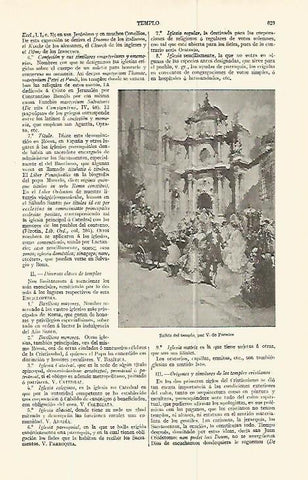 LAMINA ESPASA 13805: Salida del templo por Paredes