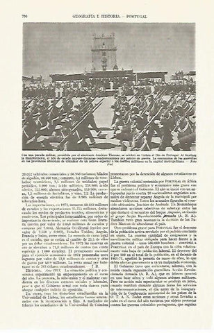 LAMINA ESPASA 13436: Americo Thomas presidiendo un desfile militar en Lisboa