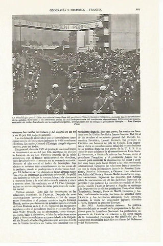 LAMINA ESPASA 13412: Georges Pompidou en Dakar