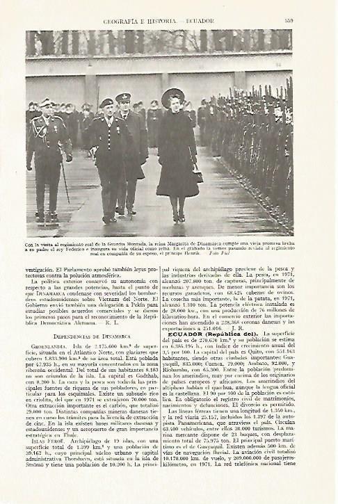 LAMINA ESPASA 13381: La Reina Margarita de Dinamarca 