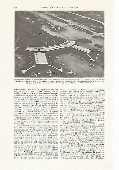 LAMINA ESPASA 13411: Aeropuerto de Orly en Paris