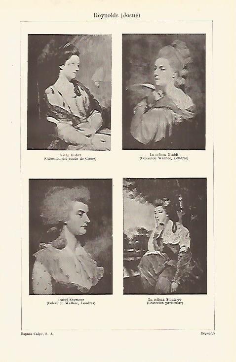 LAMINA ESPASA 13565: Retratos pintados por J. Reynolds