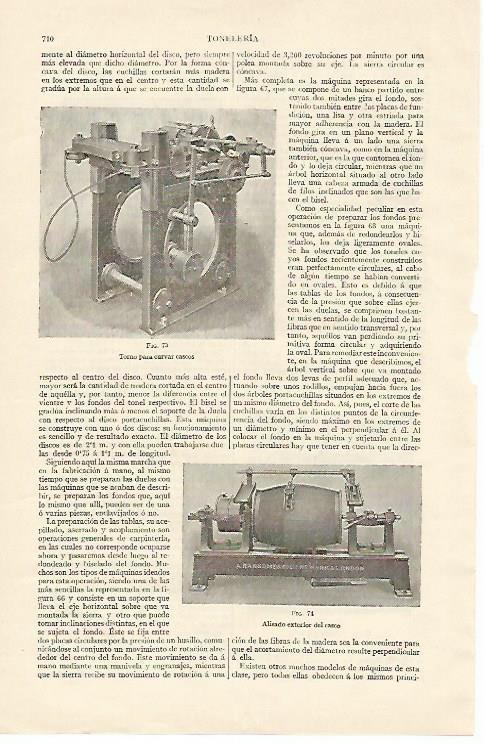 LAMINA ESPASA 1301: Torno para curvar cascos