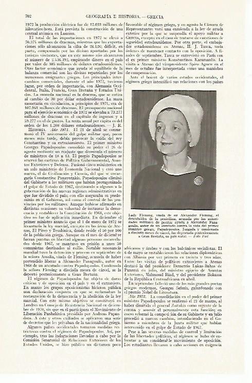LAMINA ESPASA 13417: Lady Fleming viuda de Alexander Fleming