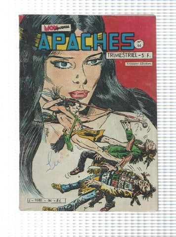 Comic Mon Journal: Apaches num 094, 7-1983 -  Letoile de la mort. Arok-Canada Jean-Mark Trail