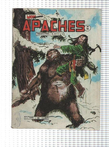 Comic Mon Journal: Apaches num 096, janvier 1984 - Le mont des omahs. Arok-Canada Jean-Mark Trail