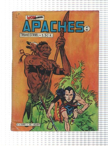 Comic Mon Journal: Apaches num 097, avril 1984 - Lignoble trahison. Arok-Canada Jean-Mark Trail
