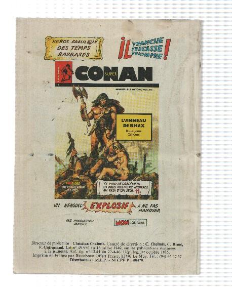 Comic Mon Journal: Apaches num 103, decembre 1985 - Le dernier des mandans. Arok-Canada Jean-Martin Gaucho
