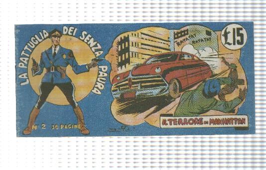 Comic: Fanzine num 02, La Pattuglia  dei senza paura, 1948 - il terrore di Manhattan