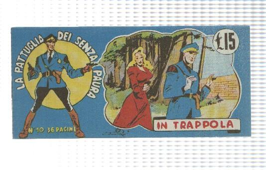 Comic: Fanzine num 10, La Pattuglia  dei senza paura, 1949 - In trappola