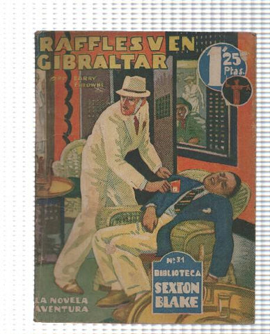 Novela Aventura: episodio 031, Biblioteca Sexton Blake - Raffles V en Gibraltar