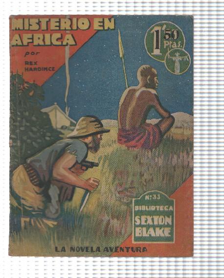 Novela Aventura: episodio 033, Biblioteca Sexton Blake - Misterio en Africa