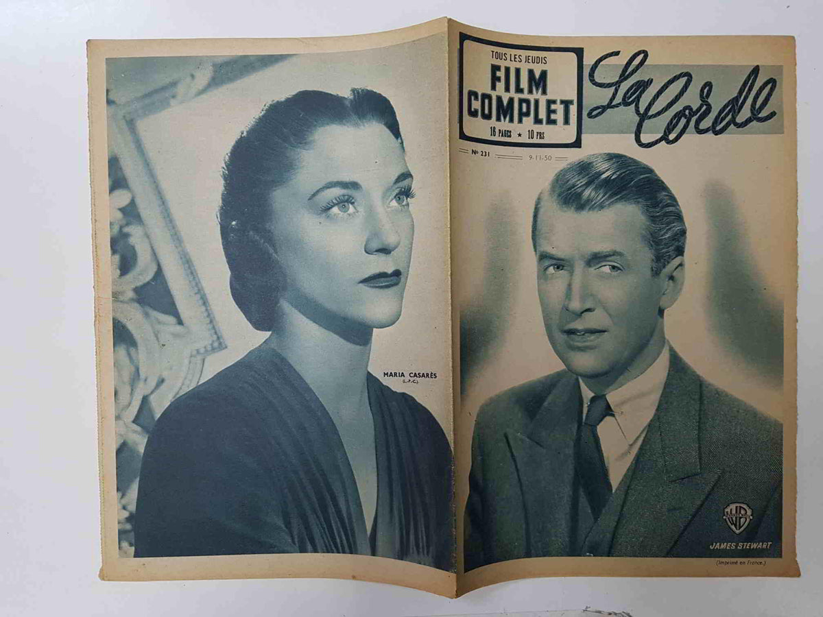 Revista: Film Complet num 231 (1950) - La corde. Portada: James Stewart