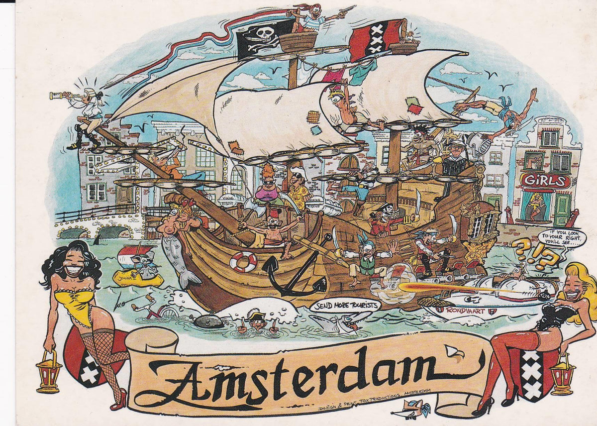 POSTAL B6830: AMSTERDAM: RECUERDO